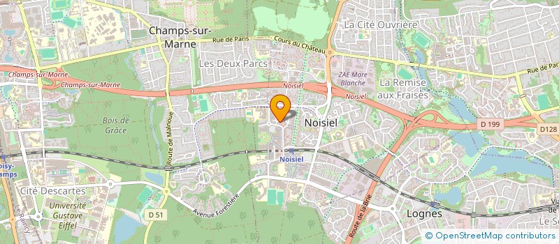 localisation de l'entreprise MONSIEUR ABDOULAYE BA  NOISIEL