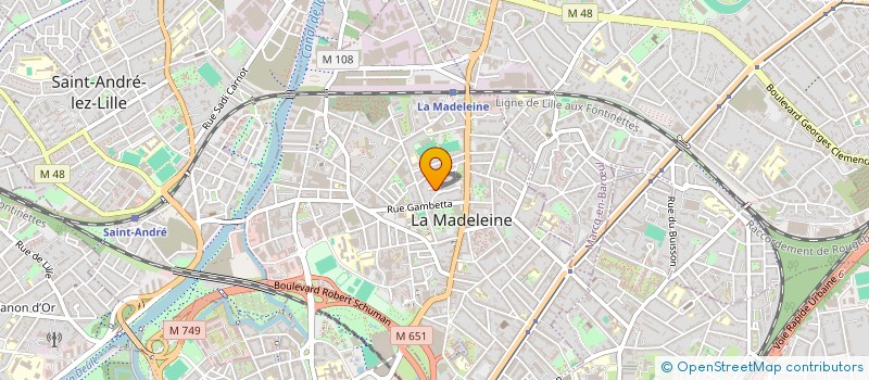 localisation de l'entreprise MONSIEUR ABDOULAYE BA à LA MADELEINE