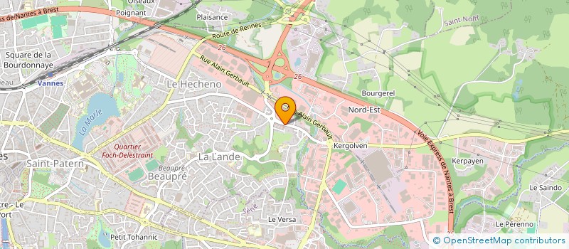 localisation de l'entreprise MONSIEUR ABDOULAYE BAH à VANNES