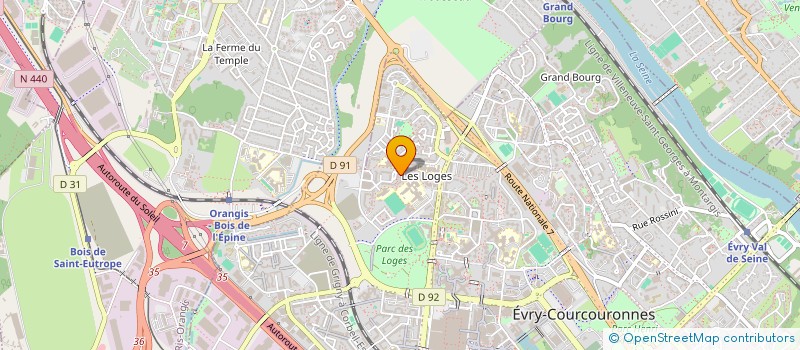 localisation de l'entreprise MONSIEUR ABDOULAYE BAH  EVRY-COURCOURONNES