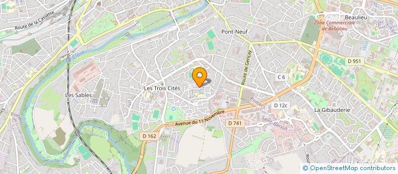 localisation de l'entreprise MONSIEUR ABDOULAYE BARRY  POITIERS