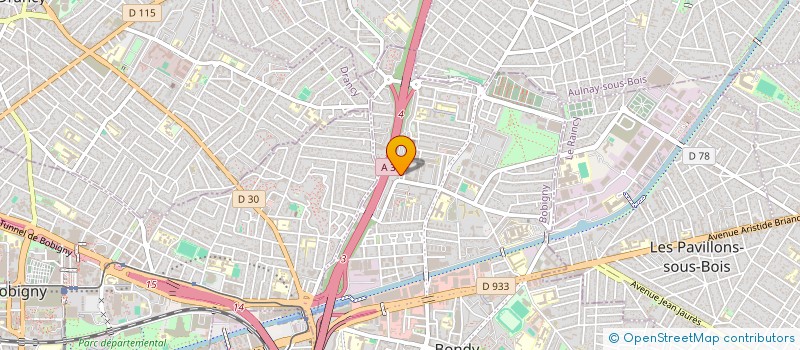 localisation de l'entreprise MONSIEUR ABDOULAYE BOUNE  BONDY