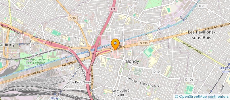 localisation de l'entreprise MONSIEUR ABDOULAYE CAMARA  BONDY