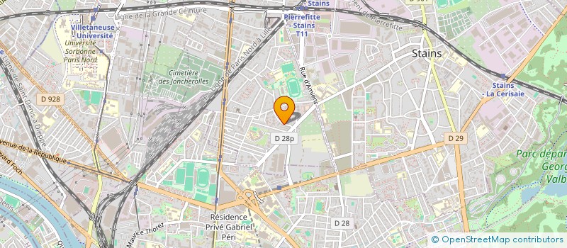 localisation de l'entreprise MONSIEUR ABDOULAYE CAMARA  PIERREFITTE-SUR-SEINE