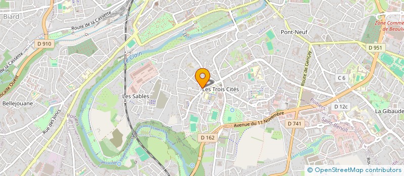 localisation de l'entreprise MONSIEUR ABDOULAYE CAMARA  POITIERS