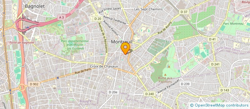localisation de l'entreprise MONSIEUR ABDOULAYE COULIBALY  MONTREUIL