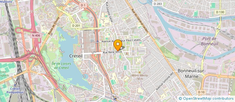 localisation de l'entreprise MONSIEUR ABDOULAYE DIA  CRETEIL