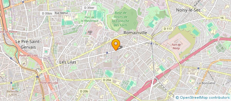 localisation de l'entreprise MONSIEUR ABDOULAYE DIA  ROMAINVILLE