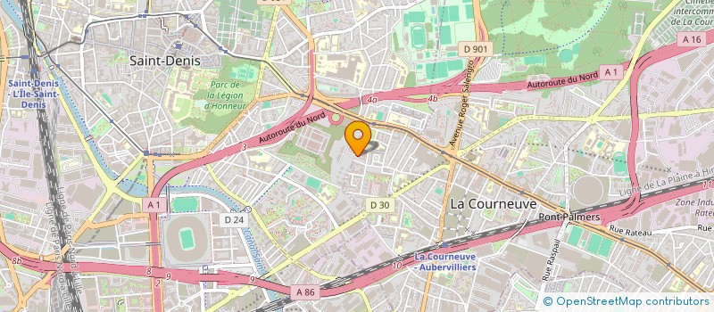 localisation de l'entreprise MONSIEUR ABDOULAYE DIAGOURAGA à LA COURNEUVE