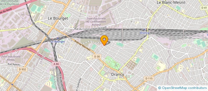 localisation de l'entreprise MONSIEUR ABDOULAYE DIALLO  DRANCY