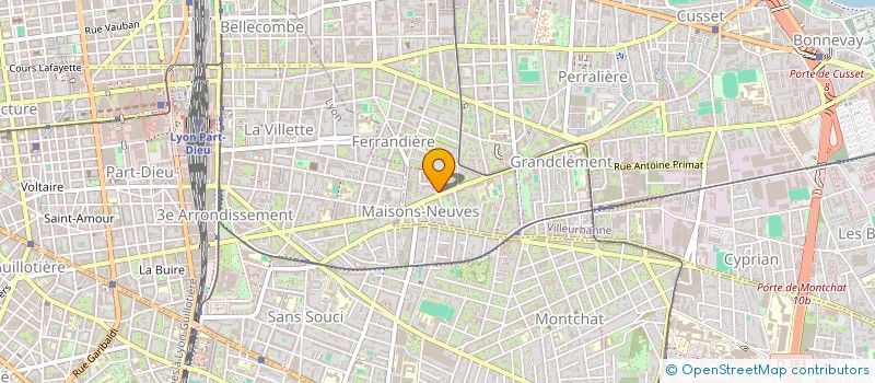 localisation de l'entreprise MONSIEUR ABDOULAYE DIALLO  VILLEURBANNE