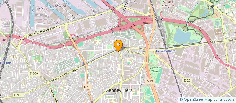 localisation de l'entreprise MONSIEUR ABDOULAYE DIALLO à GENNEVILLIERS