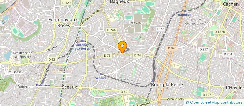 localisation de l'entreprise MONSIEUR ABDOULAYE DIALLO à BAGNEUX