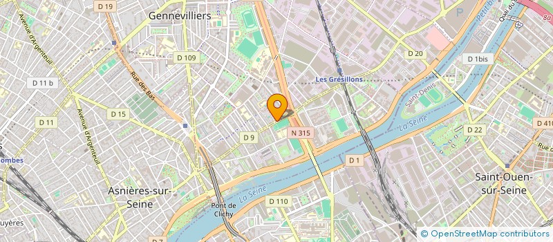 localisation de l'entreprise MONSIEUR ABDOULAYE DIALLO  GENNEVILLIERS