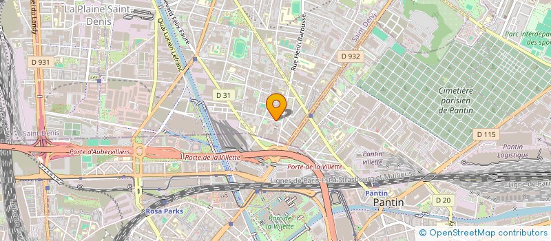 localisation de l'entreprise MONSIEUR ABDOULAYE DOSSO  AUBERVILLIERS