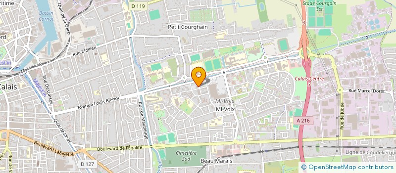 localisation de l'entreprise MONSIEUR ABDOULAYE DUCOURET  CALAIS