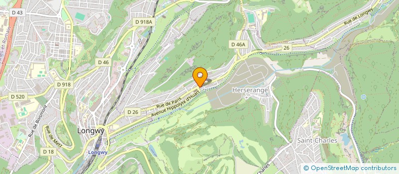 localisation de l'entreprise MONSIEUR ABDOULAYE DUPONT  HERSERANGE