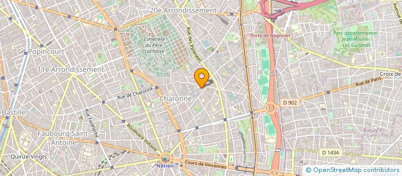 localisation de l'entreprise MONSIEUR ABDOULAYE FALL  PARIS