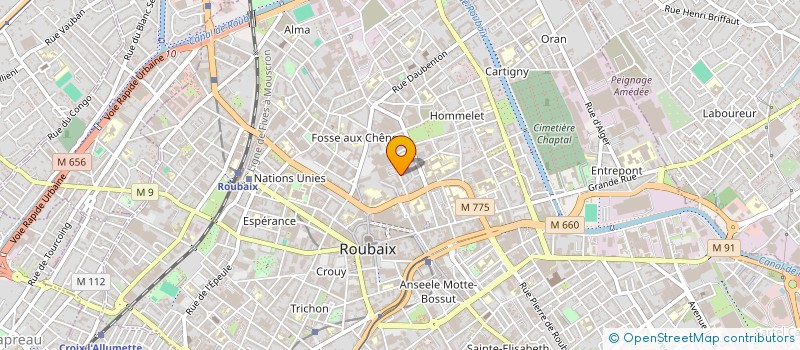 localisation de l'entreprise MONSIEUR ABDOULAYE FOFANA à ROUBAIX