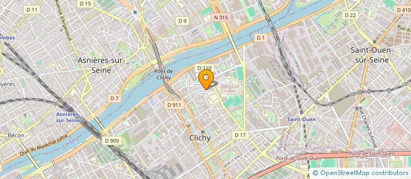localisation de l'entreprise MONSIEUR ABDOULAYE FOFANA à CLICHY