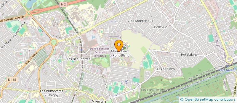 localisation de l'entreprise MONSIEUR ABDOULAYE GASSAMA  SEVRAN