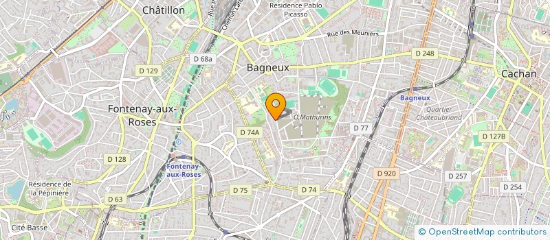localisation de l'entreprise MONSIEUR ABDOULAYE GASSAMA  BAGNEUX