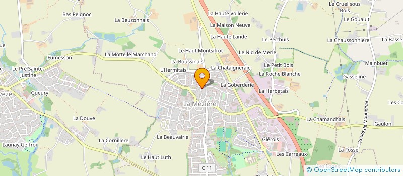 localisation de l'entreprise MONSIEUR ABDOULAYE GAYE  LA MEZIERE