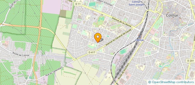 localisation de l'entreprise MONSIEUR ABDOULAYE GUEYE  COLMAR