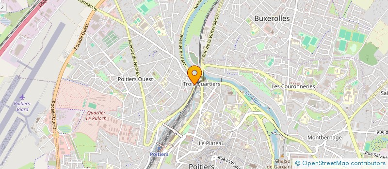 localisation de l'entreprise MONSIEUR ABDOULAYE GUEYE  POITIERS