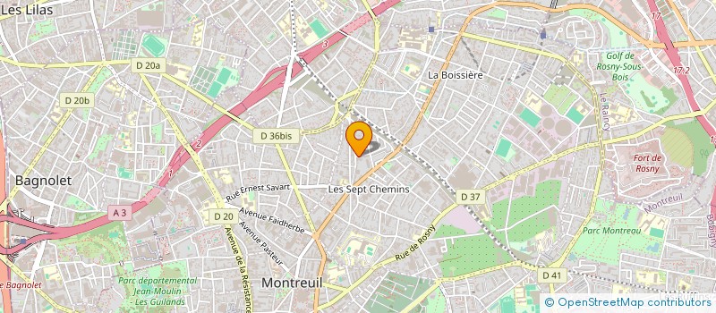 localisation de l'entreprise MONSIEUR ABDOULAYE KABA à MONTREUIL