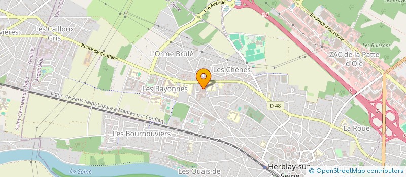 localisation de l'entreprise MONSIEUR ABDOULAYE KANE  HERBLAY-SUR-SEINE