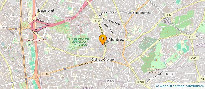 localisation de l'entreprise MONSIEUR ABDOULAYE KANTE à MONTREUIL