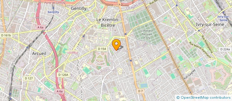 localisation de l'entreprise MONSIEUR ABDOULAYE KEITA  LE KREMLIN-BICETRE