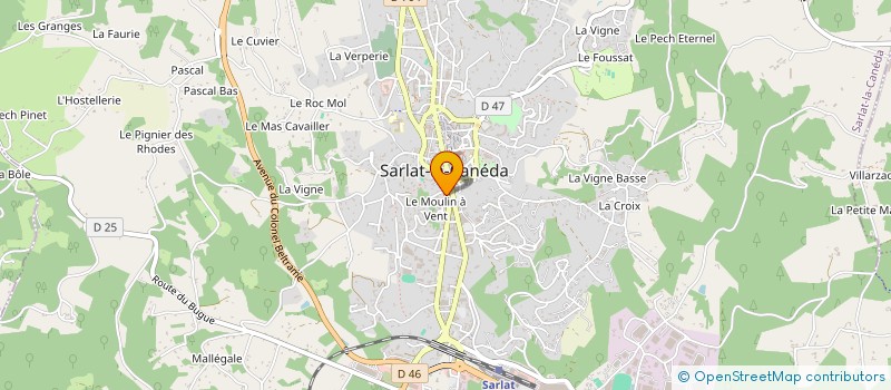 localisation de l'entreprise MONSIEUR ABDOULAYE KONE  SARLAT-LA-CANEDA