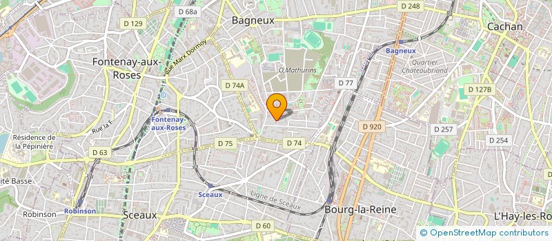 localisation de l'entreprise MONSIEUR ABDOULAYE LAH à BAGNEUX