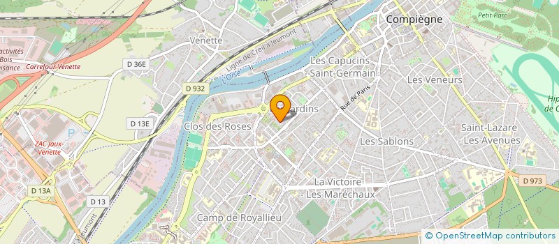 localisation de l'entreprise MONSIEUR ABDOULAYE N'DIAYE  COMPIEGNE