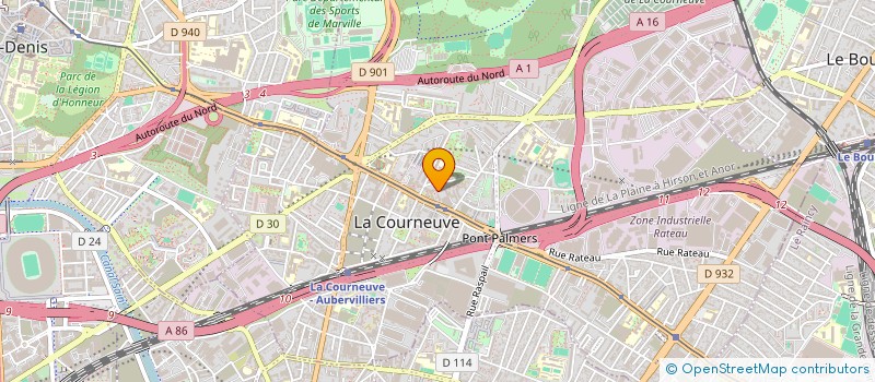 localisation de l'entreprise MONSIEUR ABDOULAYE NDAO  LA COURNEUVE