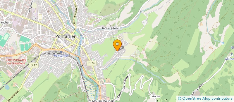 localisation de l'entreprise MONSIEUR ABDOULAYE NDOYE  PONTARLIER