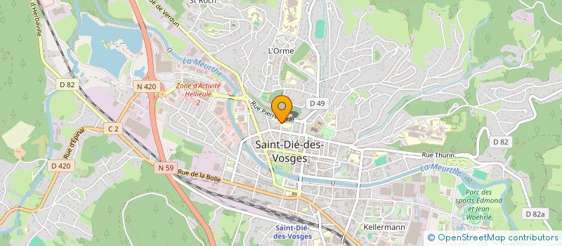 localisation de l'entreprise MONSIEUR ABDOULAYE NIANE à SAINT-DIE-DES-VOSGES