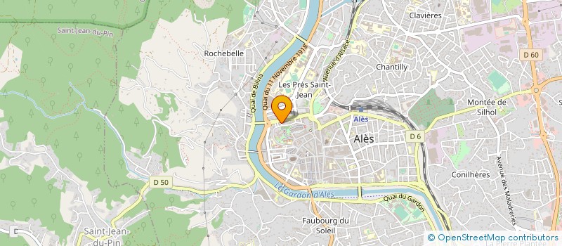 localisation de l'entreprise MONSIEUR ABDOULAYE SECK  ALES