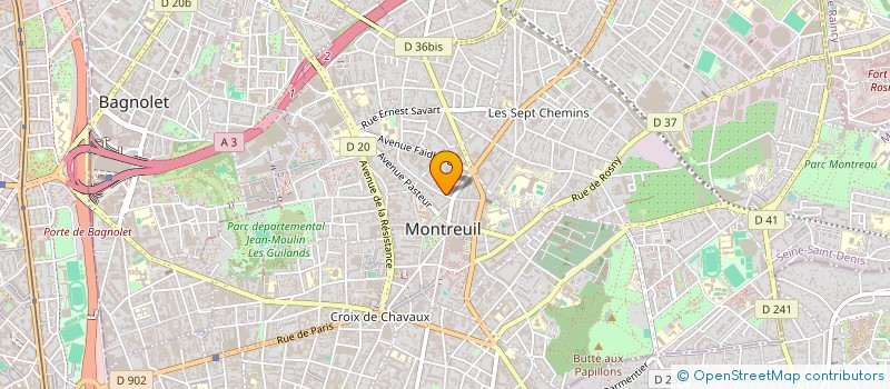 localisation de l'entreprise MONSIEUR ABDOULAYE SIBY à MONTREUIL