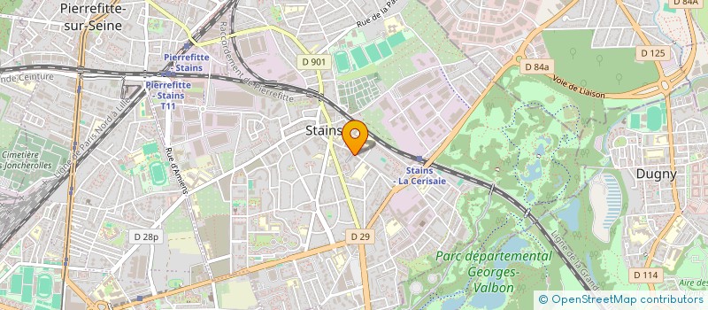 localisation de l'entreprise MONSIEUR ABDOULAYE SISSOKO à STAINS