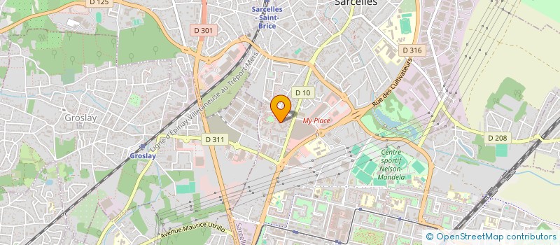 localisation de l'entreprise MONSIEUR ABDOULAYE SOUMARE  SARCELLES