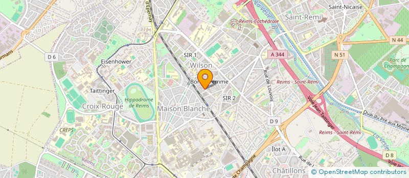localisation de l'entreprise MONSIEUR ABDOULAYE SOUMBOUNOU  REIMS