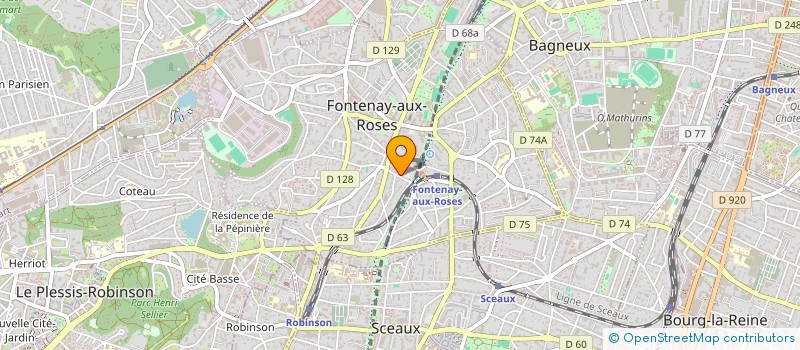 localisation de l'entreprise MONSIEUR ABDOULAYE SOW  FONTENAY-AUX-ROSES