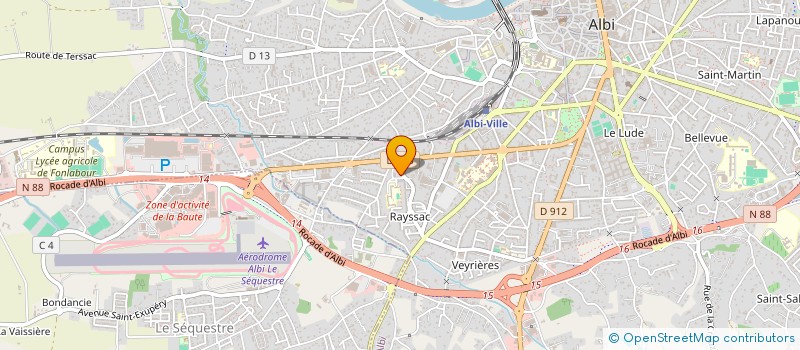 localisation de l'entreprise MONSIEUR ABDOULAYE SYLLA  ALBI