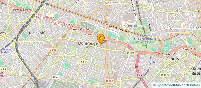 localisation de l'entreprise MONSIEUR ABDOULAYE TOURE  MONTROUGE