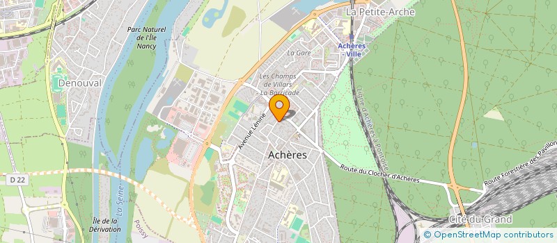 localisation de l'entreprise MONSIEUR ABDOULAYE TOURE  ACHERES