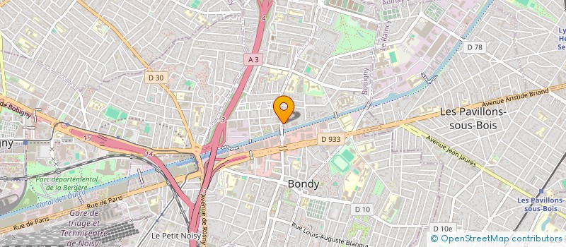 localisation de l'entreprise MONSIEUR ABDOULAYE TOURE  BONDY