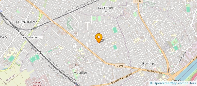 localisation de l'entreprise MONSIEUR ABDOULAYE TRAORE à HOUILLES